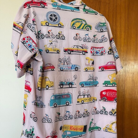 Ostroy La Caravane Resort Shirt Size L EUC - Picture 2 of 2